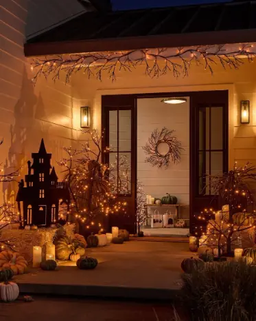 Nejlepší nápady na Halloweenskou výzdobu - blikající světla
